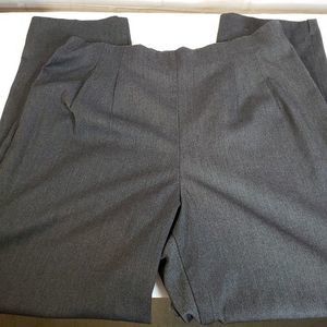 Briggs Petite Gray Dress Pants womens 32/27 Short Ankle High Waist LP Office M